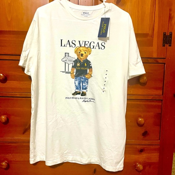 NWT Ralph Lauren White Graphic Tee - Medium - Picture 2 of 6